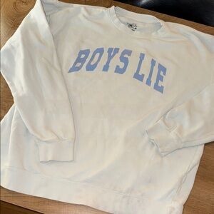 Boys Lie Light Blue Crewneck Sweater